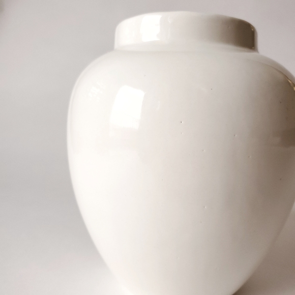 Vintage Beautiful & Simple Beauty Ivory Ceramic Ginger Jar - Picture 4 of 8